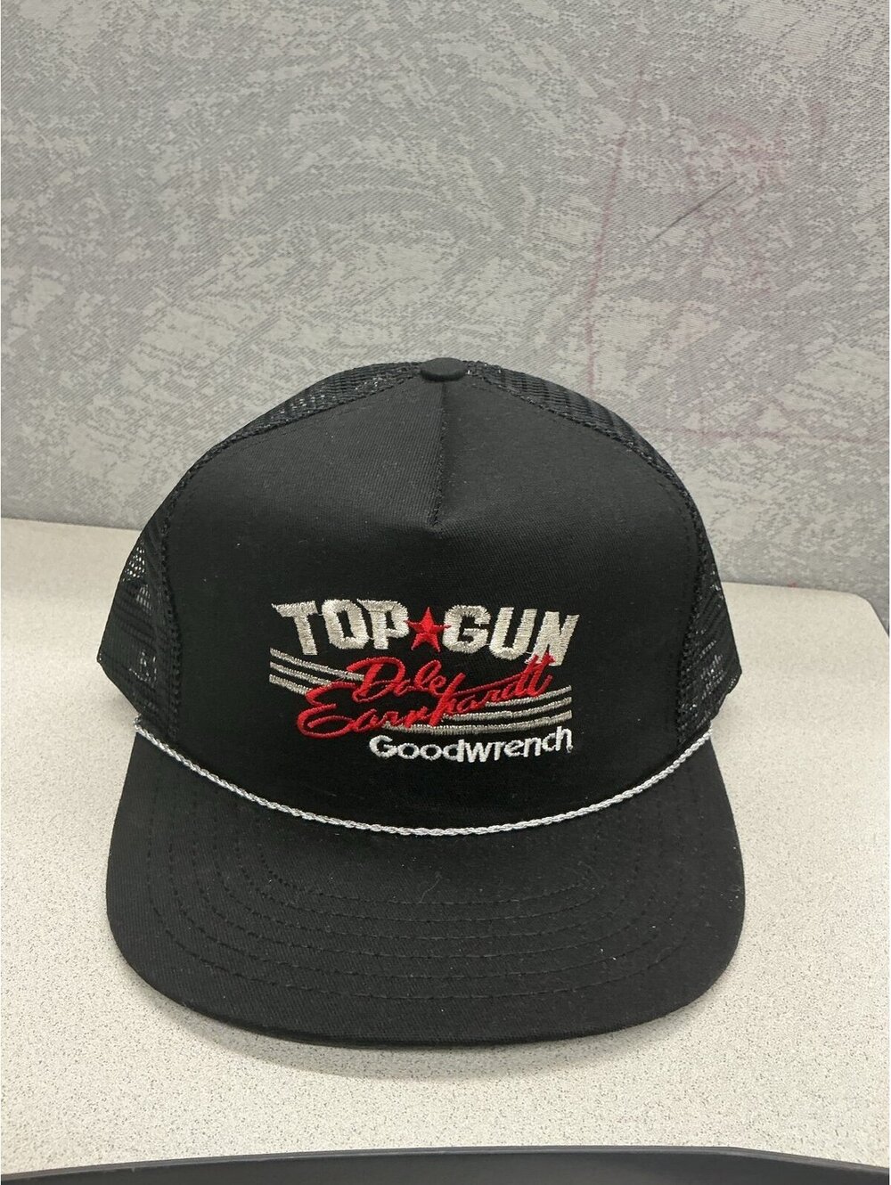 Top Gun Dale Earnhardt Goodwrench Black Trucker Hat